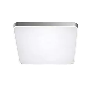 LED stropné svietidlo Quadro 50 Led CCT Silver s diaľkovým ovládačom