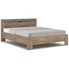 NABBI Soraya LB-160 manželská posteľ s roštom 160x200 cm dub tabaco / wenge