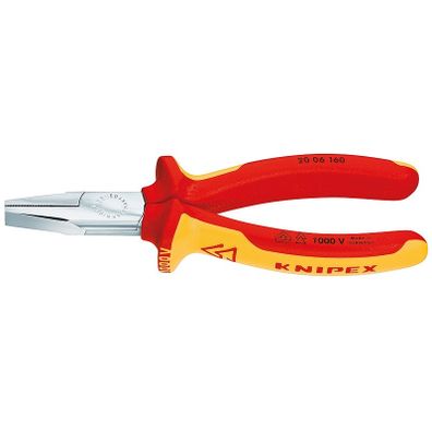 Rovné ploché kliešte 160 mm KNIPEX VDE, chrómované - 2006160