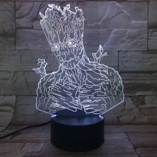 3Dmix 3DL-BTB039 – 3D LED nočná lampa - Groot (Grút) (Bluetooth reproduktor - farba biela)