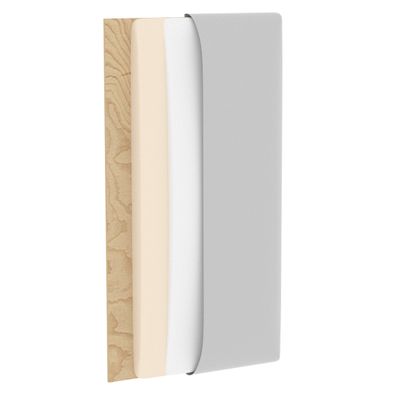 NABBI Quito obdĺžnikový čalúnený panel na stenu 30x60 cm tmavomodrá