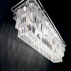 Ideal Lux - Krištáľový luster na lanku MARTINEZ 8xE14/40W/230V chróm