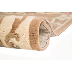 Flair Rugs , Ručne všívaný kusový koberec Lotus premium Fawn kruh, 120x120 (priemer) kruh, béžová, chodba / predsieň