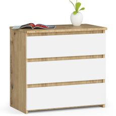Ak furniture Komoda CL3 60 cm dub artisan/biela