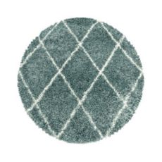 Ayyildiz Kusový koberec Alvor Shaggy 3401 blue kruh - 80x80 (priemer) kruh cm