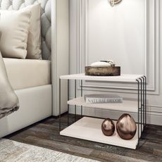 Kalune Design Odkladací stolík Lifon biely