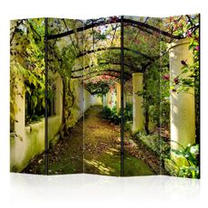 Paraván Romantic Garden Dekorhome 225x172 cm (5-dielny)