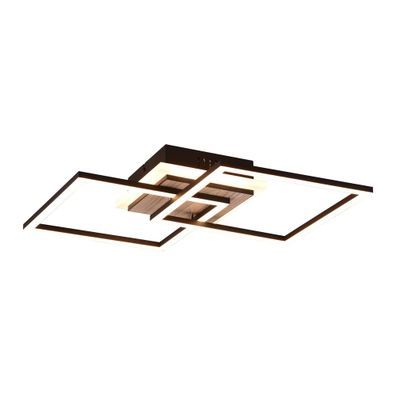 Čierno-hnedé LED stmievateľné stropné svietidlo 28x57 cm Giro – Trio