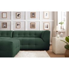 Tmavozelená pohovka 324 cm Kleber - Bobochic Paris