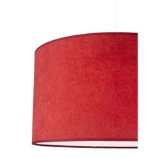 Duolla - Luster na lanku BRISTOL 1xE27/40W/230V pr. 45 cm červená