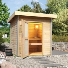 Vonkajšia fínska sauna 196 x 196 cm Dekorhome