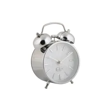Karlsson 6009CH dizajnový budík strieborná, pr. 12 cm