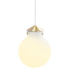 Nordlux - Luster na lanku RAITO 1xE27/25W/230V mosadz/biela