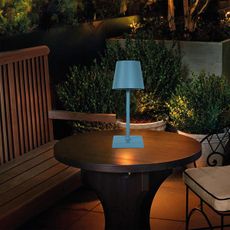 LED Stmievateľná nabíjacia dotyková stolná lampa LED/3,5W/5V 5200mAh modrá