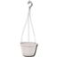 Závesný kvetináč LOGATO s podmiskou plast 25x17 cm biely