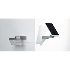 STEINEL 671006 - Solárny senzorový LED-reflektor XSolar L-S 0,5W/LED biela IP44