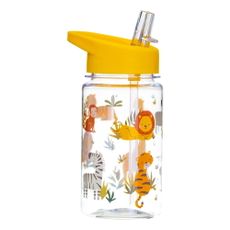 Detská fľaša na vodu so slamkou Sass & Belle Drink Up Safari, 400 ml