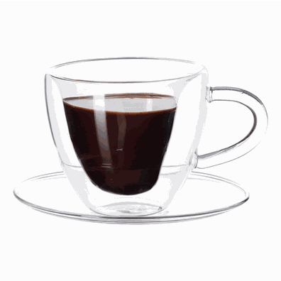 Termo poháre, set 2 ks, šálka Heart s podšálkami, v tvare srdca, 150 ml, HOTCOOL TYP 5