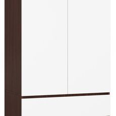 Ak furniture Šatníková skriňa Star 90 cm wenge/biela