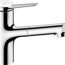 Drezová batéria Hansgrohe Zesis M33 s vyťahovacou spŕškou, 2 prúdy chróm 74820000