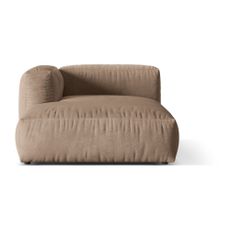 Svetlohnedý modul pohovky z textílie bouclé (ľavý roh) Martina – Micadoni Home