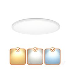 LED kúpeľňové stropné svietidlo NIVERA LED/18W/230V IP54 pr. 30 cm biele