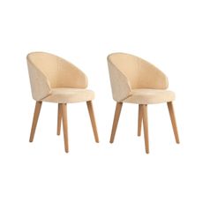 Súprava jedálenských stoličiek Bentley Beige and Light Oak, 2 ks