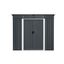 Riwall PRO RMSP 9x8 Anthracite LUX záhradný domček kovový 2,4 x 2,8 ms pultovou strechou antracit