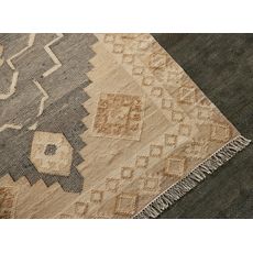 Diamond Carpets India , Ručne viazaný kusový koberec Heriz Wood DE 2005 Grey Mix, 300x400, béžová, chodba / predsieň