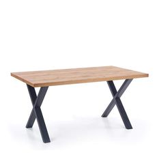 Jedálenský rozkladací stôl Xavier 160-250x90 - svetlý dub/čierna