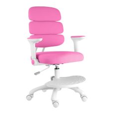 Detská rastúca stolička Neoseat KIDDY THREE — látka, tmavo ružová