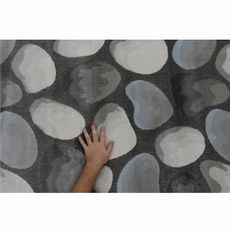 KONDELA Menga koberec 160x235 cm hnedá / sivá / vzor kamene