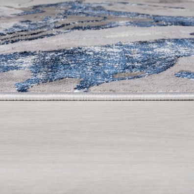 Flair Rugs , Kusový koberec Eris Marbled Navy, 80x150, modrá, kancelária