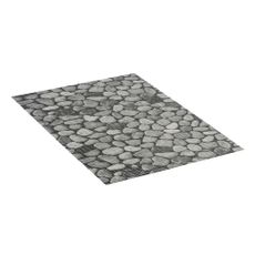 Sivá plastová kúpeľňová predložka 50x80 cm Sassi - Wenko