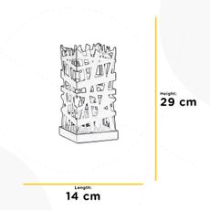 ONLI - Stolná lampa FORESTA 1xE27/15W/230V 29 cm čierna