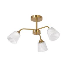 Luster na tyči 3xE14/60W/230V zlatá