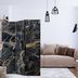 Paraván Black Marble Dekorhome 225x172 cm (5-dielny)