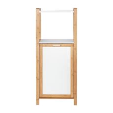 Bambusový kúpeľňový regál v bielo-prírodnej farbe 40x95 cm Finja – Wenko