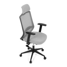 Kancelárska ergonomická stolička SENA — látka, čierna / šedá
