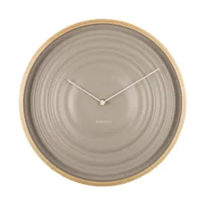 Béžové nástenné hodiny Karlsson Ribble, ø 31 cm