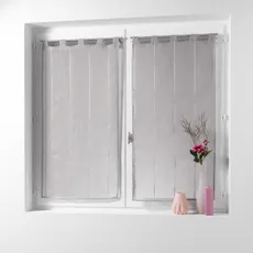 Hnedé voálové záclony v súprave 2 ks 45x90 cm Linahe – douceur d'intérieur
