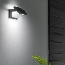 Ideal Lux - LED Vonkajšie nástenné svietidlo SWIPE LED/21W/230V CRI 90 IP54 čierna