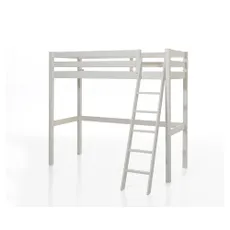Biela detská vyvýšená posteľ Vipack Pino, 90 x 200 cm