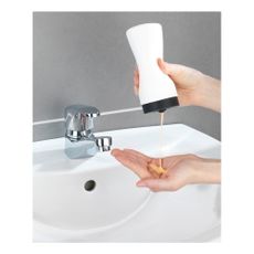 Biely zásobník na čistiaci prostriedok Wenko Squeeze, 250 ml