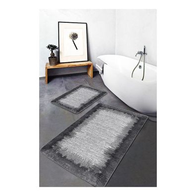 Čierno-sivé kúpeľňové predložky v súprave 2 ks 60x100 cm – Mila Home