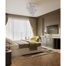 MAXLIGHT C0136 - Stropné svietidlo MONACO 9xG9/40W/230V pr. 42 cm chróm