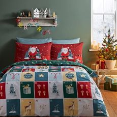 Obliečky na dvojlôžko 200x200 cm Advent Calendar – Catherine Lansfield