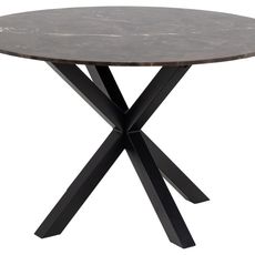 Actona Okrúhly jedálenský stôl Heaven 120 cm hnedý mramor