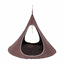 Závesné hojdacie kreslo, sivohnedá TAUPE, KLORIN NEW TYP 2 BIG SIZE CACOON HAMMOCK