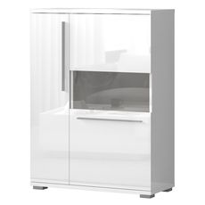 Vitrína Piano V90-2KS/PN-70/KA/70 lakované crystal white